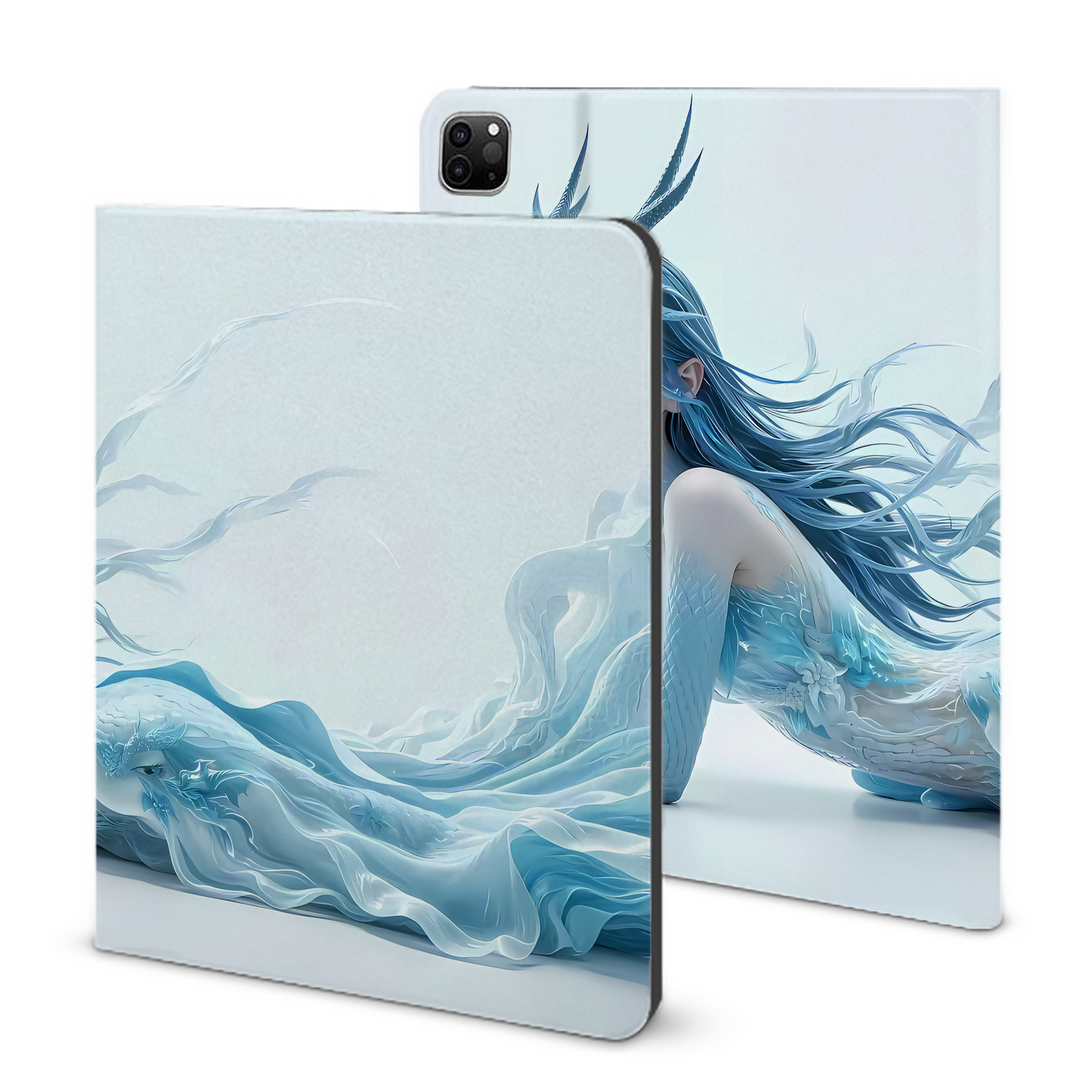 （画像用） Ne Zha 2 ナタ 魔童の大暴れ IPad ケース ブック型 PUレザー TPU 耐衝撃 軽量 薄型 ペン収納なし 全面保護 IPad 各モデル対応